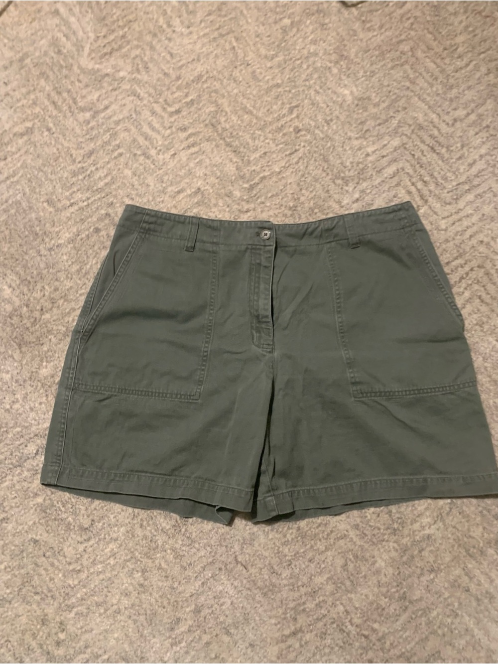 Jones New York Olive Utility Bermuda Shorts